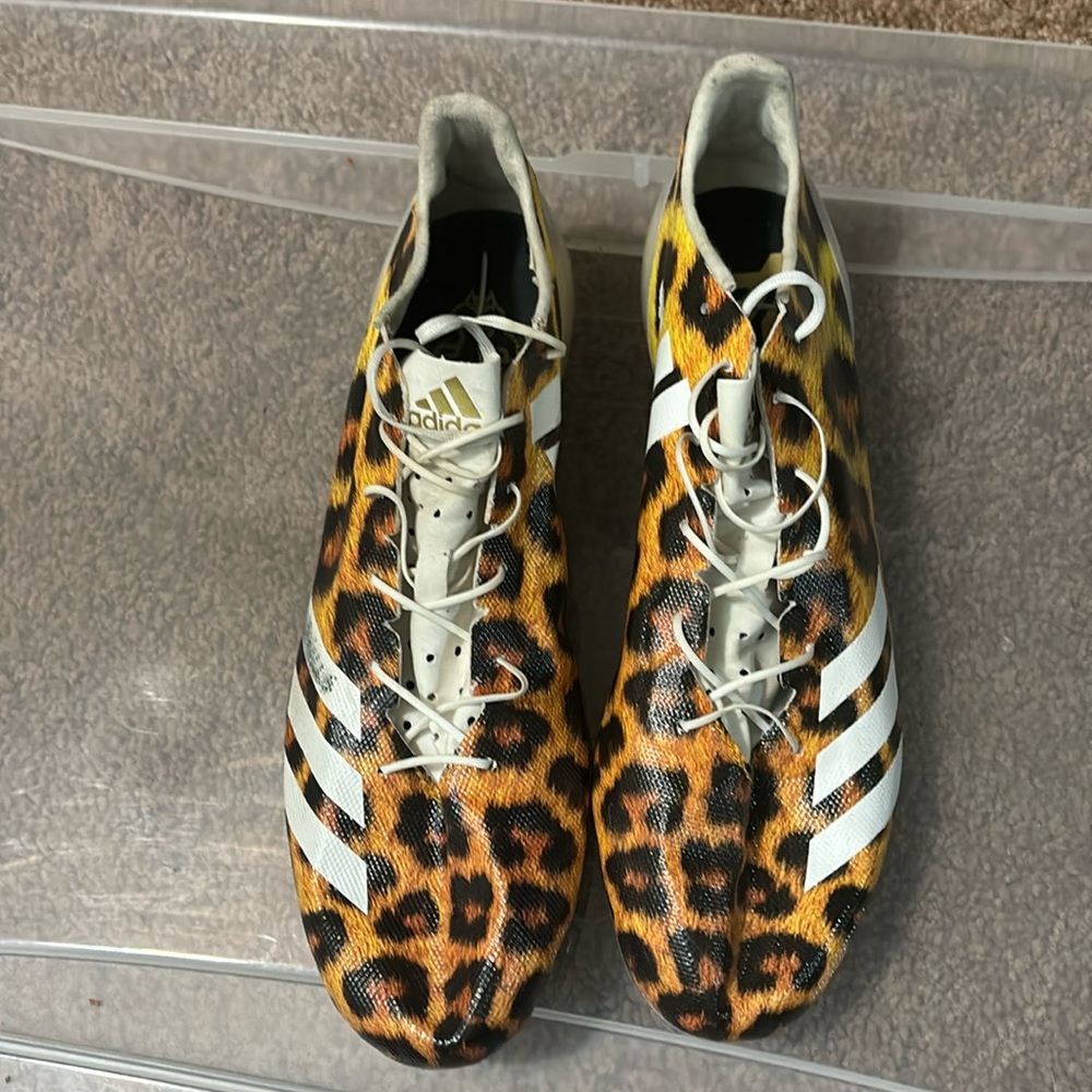 Men’s Adidas Leopard cleats